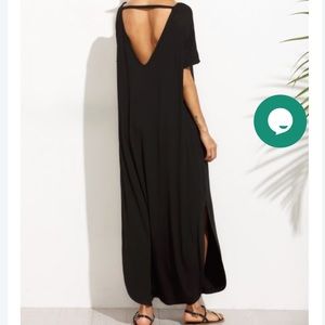 InGear Size L Black V dress long